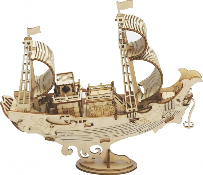 Japoński statek dyplomatyczny - 3D drewniany model - dekoracja
