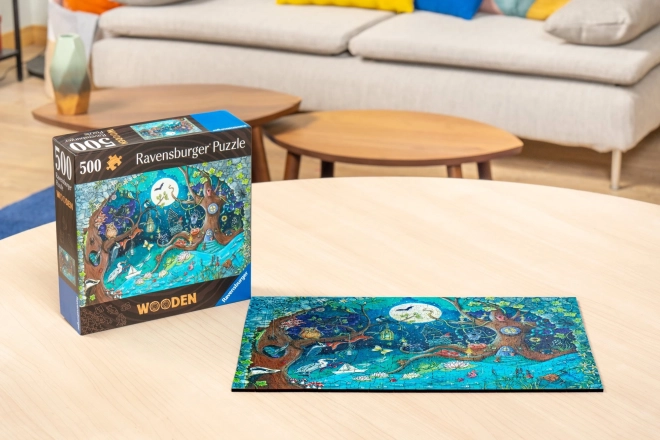 Drewniane puzzle magiczny las 500 elementów