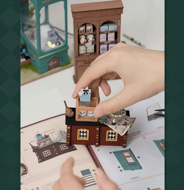 RoboTime miniatura domku - Sklep z herbatą