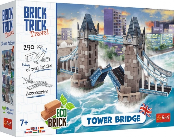 Klocki z cegieł Tower Bridge – TREFL Brick Trick Travel (290 elementów)