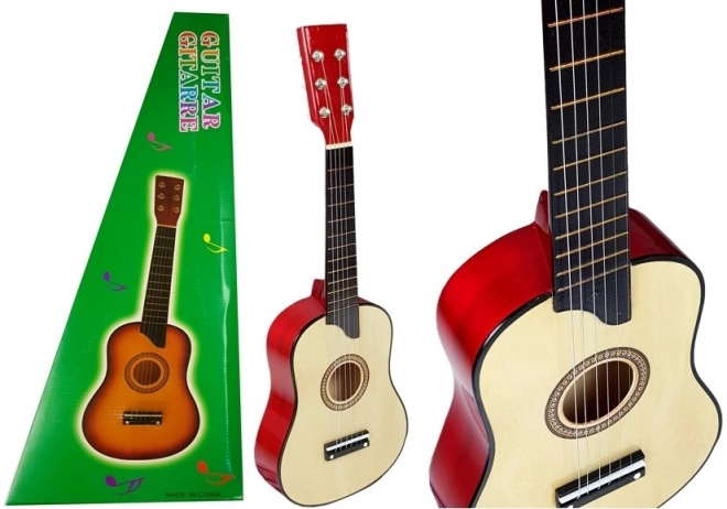 Drewniana gitara z kremem stożkowym