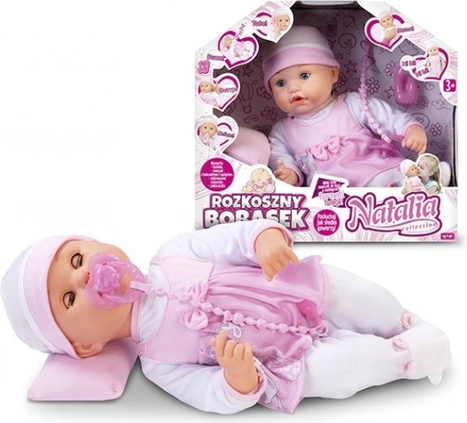 Interaktywne niemowlę z akcesoriami Natalia Collection