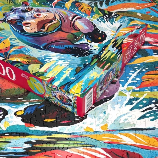 Puzzle Szczęśliwy Hipopotam 500 Części