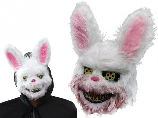 Halloweenowa maska Królik przerażające stworzenie