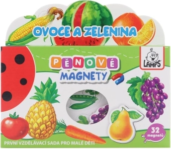 Piankowe magnesy Owoce i warzywa – zestaw dla dzieci
