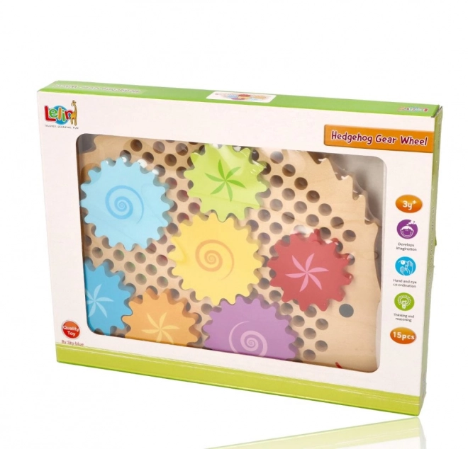 Puzzle Jeżyk z zębatymi kołami