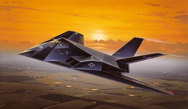 Plastikowy model samolotu F-117A Stealth do sklejania