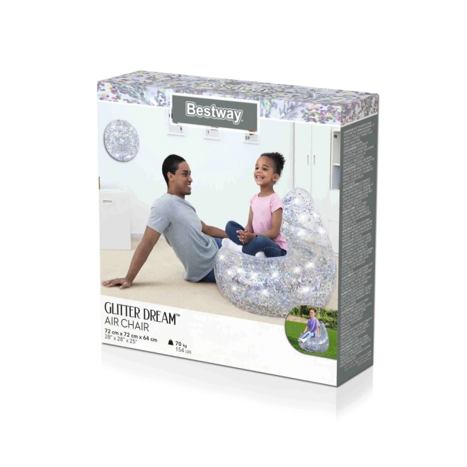 Unikalny design z brokatem
