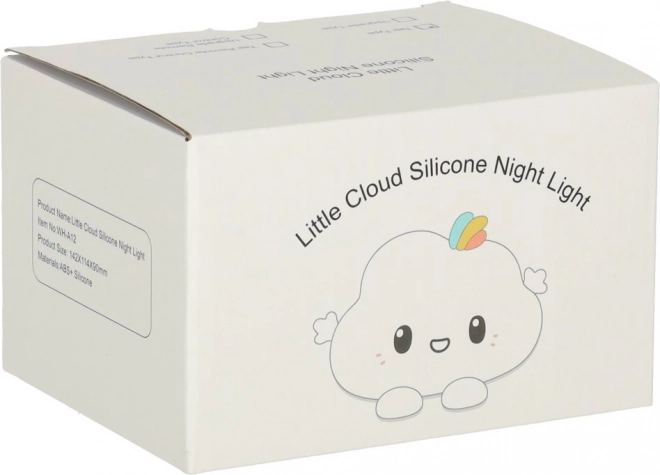 Silikonowa lampka nocna dla dzieci w kształcie chmurki RGB