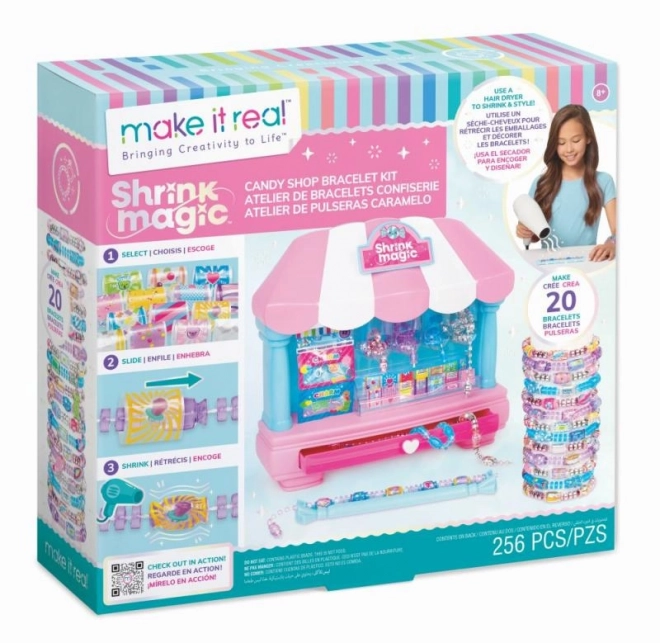 Zestaw do tworzenia bransoletek Shrink Magic Candy Shop