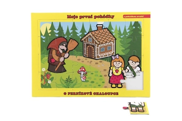 Puzzle Domek z piernika 24 części