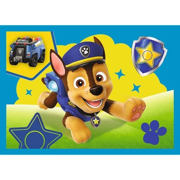 Puzzle 4w1 Biegnące psy Psi patrol (Psi patrol)