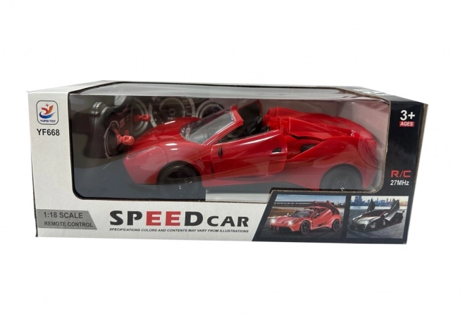 RC samochód sportowy w skali 1:18