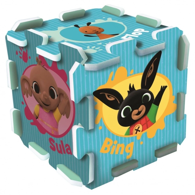 Piankowe puzzle Bing Bunny 32x32x1,5 cm 8 szt. w folii
