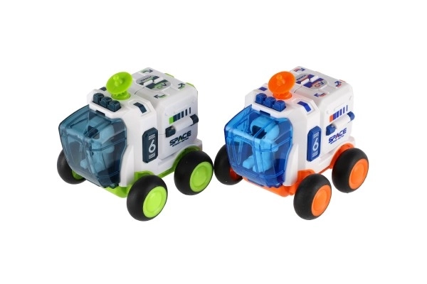 Auto kosmiczne plastikowe 8x9cm na bezwładności, 2 kolory