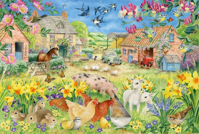 Puzzle Mój mały folwark 60 elementów SCHMIDT