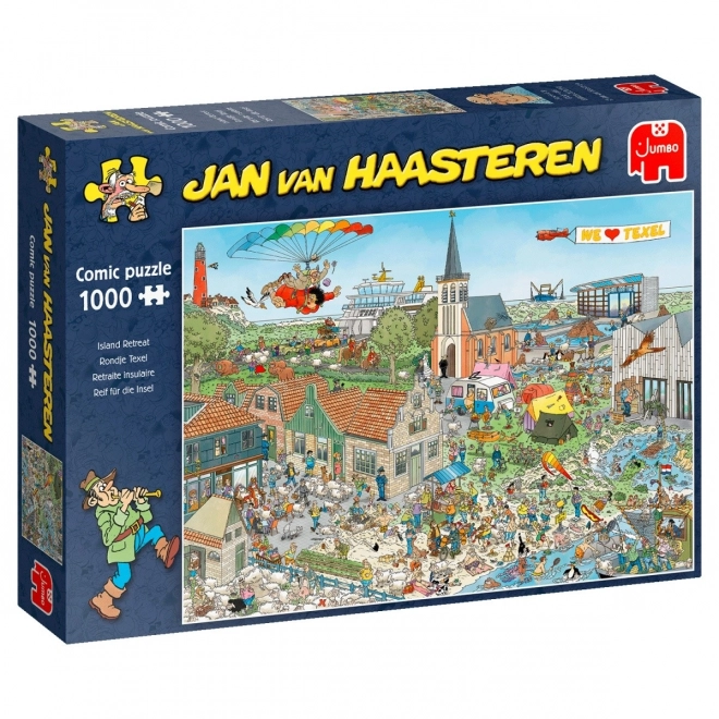JUMBO Puzzle JvH Lot nad wyspą 1000 elementów