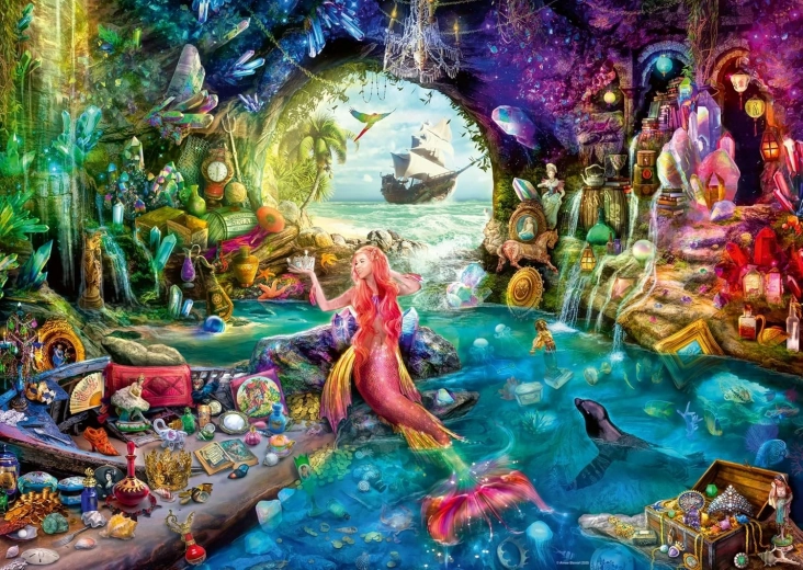 Ravensburger puzzle Tajemniczy skarb syreny 1000 elementów