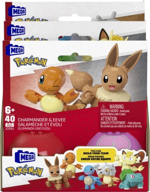 Zestaw konstrukcyjny Pokémon Poké Ball Charmander i Eevee
