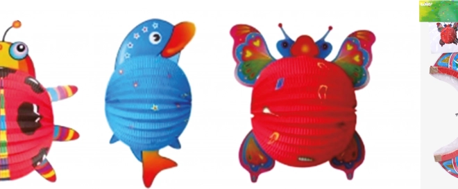 Lampion kula Zwierzątka 24 cm