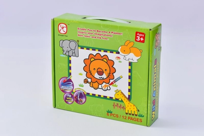 Kolorowanka puzzle zwierzęta