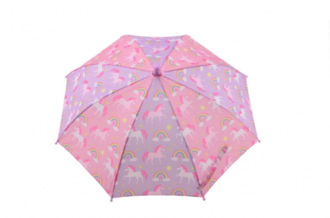 Parasol tęczowy z jednorożcem