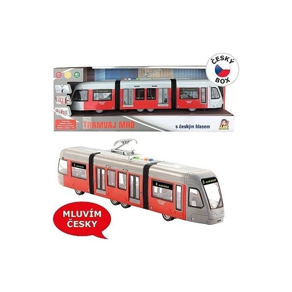 Tramwaj z realistycznym ogłoszeniem