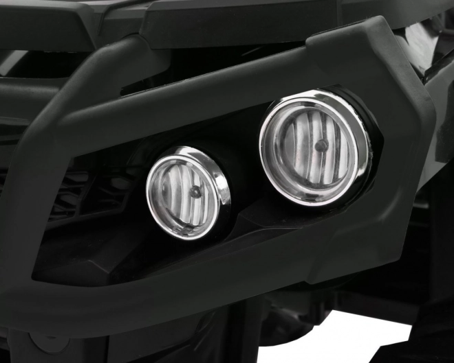 Dziecięcy akumulatorowy quad czarny + koła EVA + radio MP3 + LED + wolny start