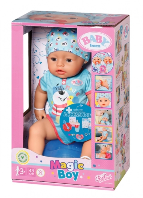 BABY born z magicznym smoczkiem, chłopiec, 43 cm