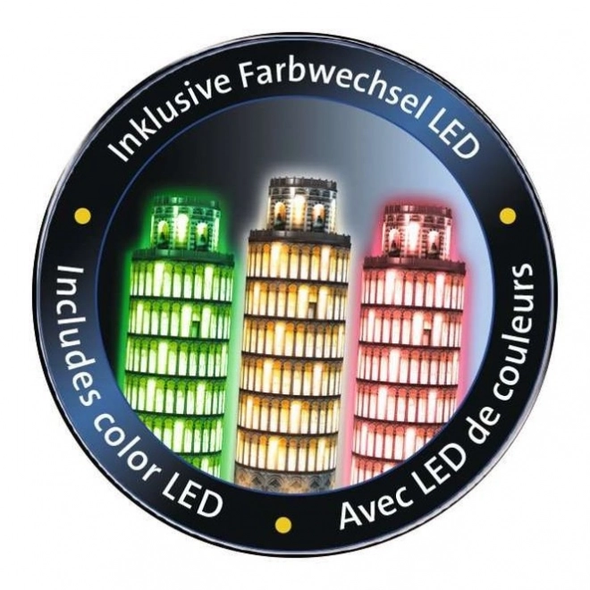 RAVENSBURGER Świecąca 3D układanka Nocna edycja Krzywa Wieża w Pizie 216 elementów