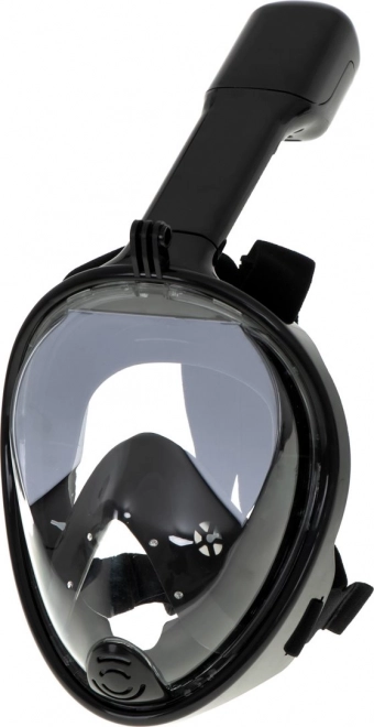 Składana maska pełnotwarzowa ze snorkelem L/XL czarna