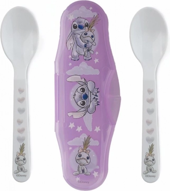 Zestaw dziecięcych łyżeczek z etui Lilo i Stitch