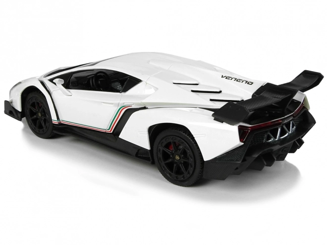 Zdalnie sterowany Lamborghini Veneno Biały 2.4G zdalne sterowanie kierownicą Dźwiękowe światła