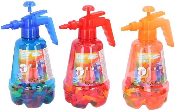 Pompka do bomb wodnych + 100 sztuk bomb mix kolorów plastik 30cm