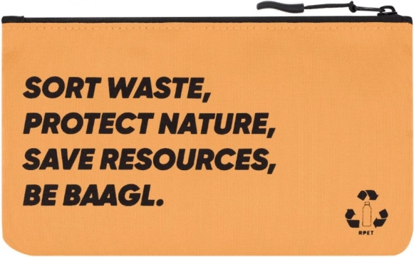 Etui z poliestru z recyklingu BAAGL, żółte