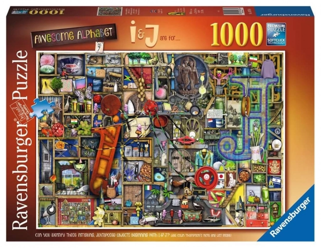 RAVENSBURGER Puzzle Niesamowita alfabet - litera I i J 1000 elementów