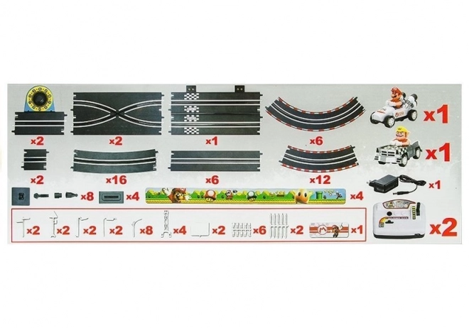 Elektryczna autostrada z 2 autami Mario RC