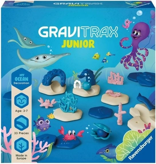 Ravensburger GraviTrax Junior Ocean – rozszerzający zestaw toru kulkowego