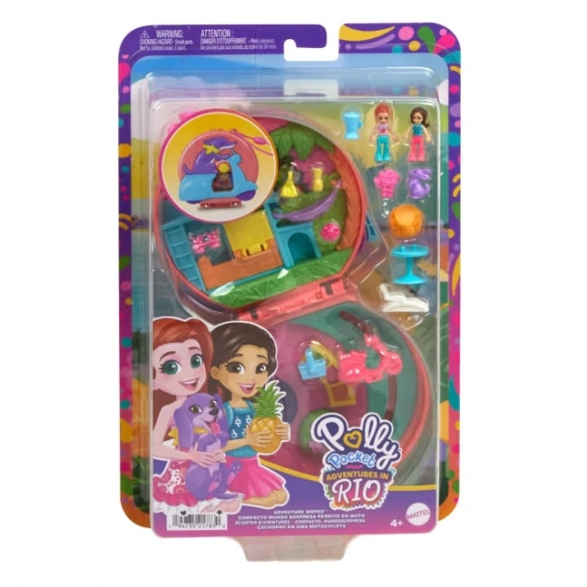 Polly Pocket Skuter Przygód - Kompaktowy Zestaw Do Gry