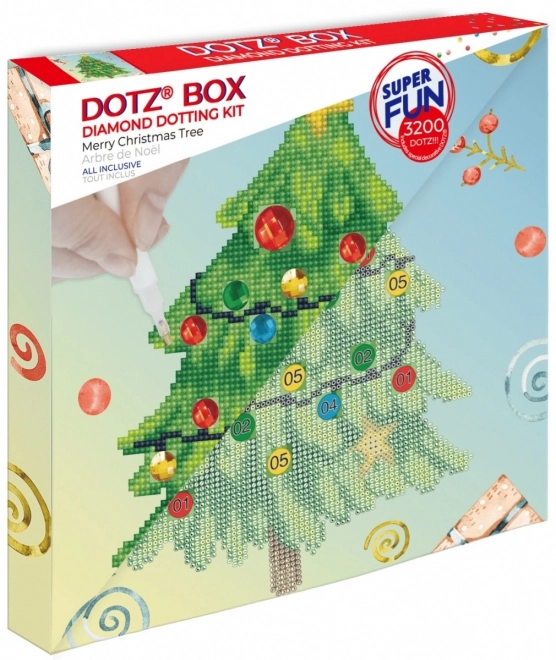 Wesoły Świąteczny Stromecek Diamond Dotz