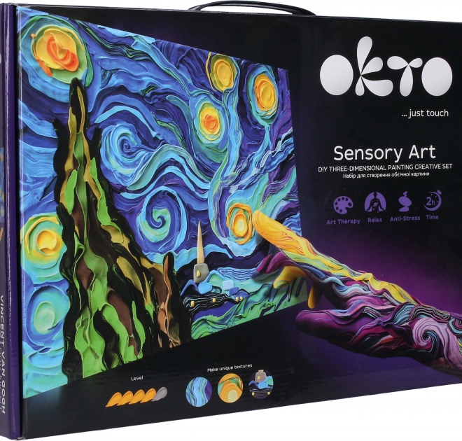 Okto Sensoty Art zestaw plastyczny Gwiaździsta noc 30 × 40 cm