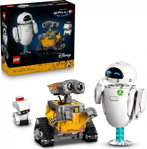 LEGO Disney Pixar WALL‑E i EVE – zestaw konstrukcyjny dla dorosłych (811 elementów)