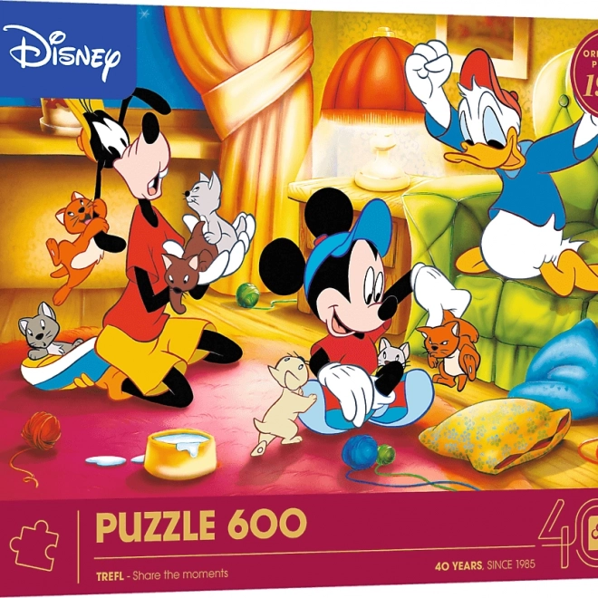 Trefl Puzzle Disney: Myszka Miki i przyjaciele 600 elementów