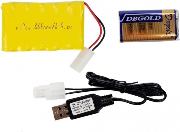 Akumulator ładowany i ładowanie USB
