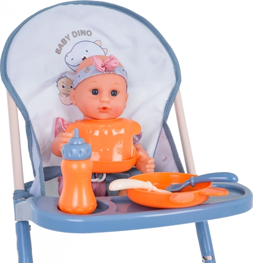 Stabilne krzesełko do karmienia z akcesoriami