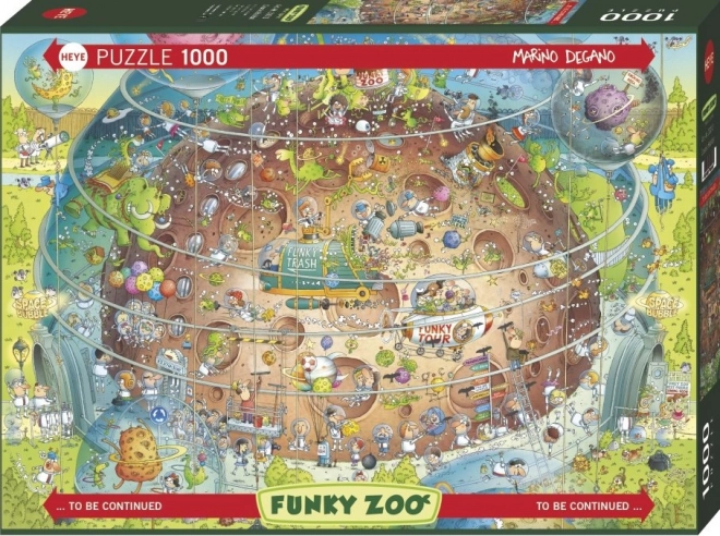 Puzzle Szalona ZOO: Kosmiczny pawilon