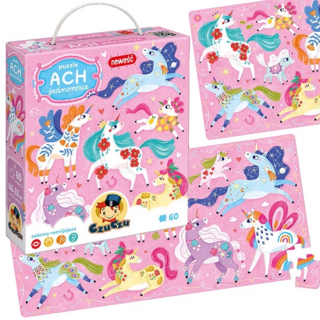 Puzzle Ach Jednorożce 60 elementów