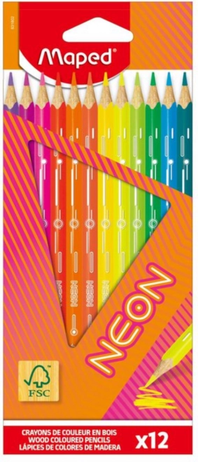Kolorowe kredki Maped Neon 12 szt.