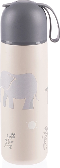 Termos na napoje z silikonowym uchwytem 400 ml, Safari