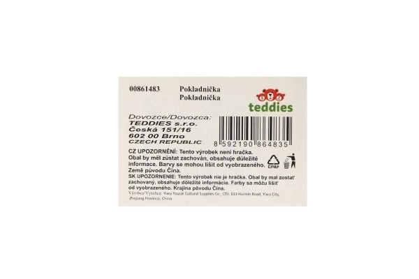 Skarbonka kot/puszka kotek z zamkiem 14x12cm 3 kolory w plastikowym pudełku